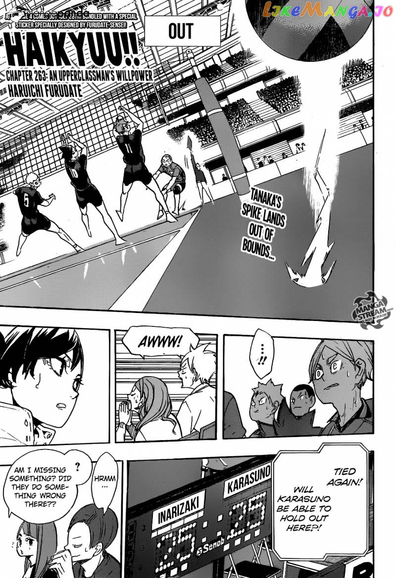 Haikyuu!!, Chapter 263 image 01